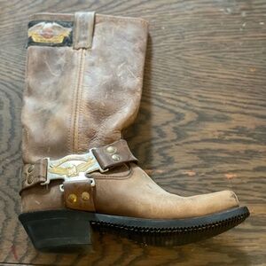 Harley Davidson Boots,  Brown Leather, Size 8